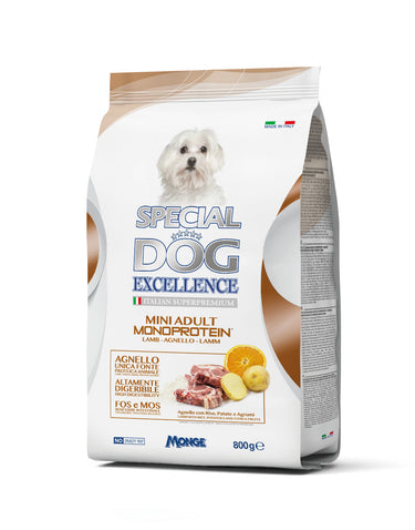 Excellence - Dog Dry Mini MONOPROTEIN Adult Lamb -800g